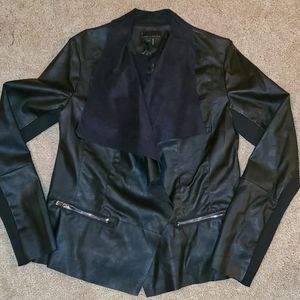Black faux leather jacket